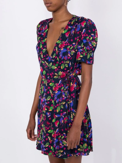 Shop Saloni Lea Wrap Mini Dress