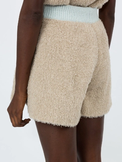 Shop Off-white X The Webster Exclusive Knit Jogging Shorts In Neutral