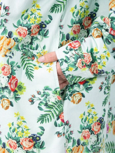 Shop Vetements Reversible Floral Plaid Shirt In Multicolor