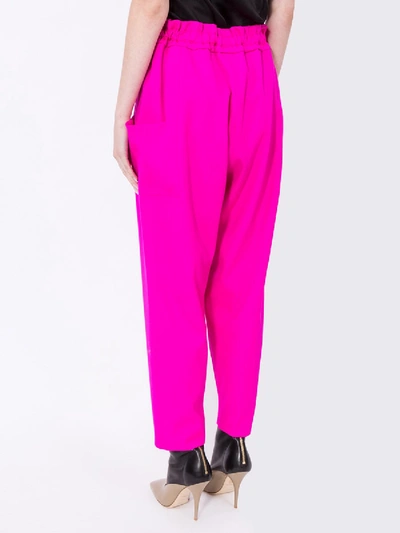 Shop Maison Rabih Kayrouz Pink Twill Trousers