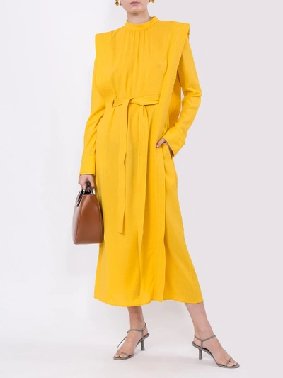 Shop Stella Mccartney Yellow Panel Dress