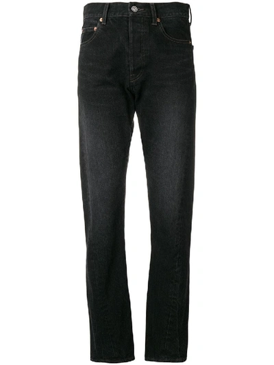 Shop Balenciaga Twisted Leg Jeans In Black