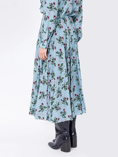 Shop Valentino Floral Print Mid-length Skirt