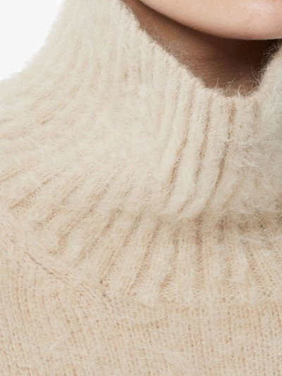 Shop Burberry Mohair Turtle Neck Sweater