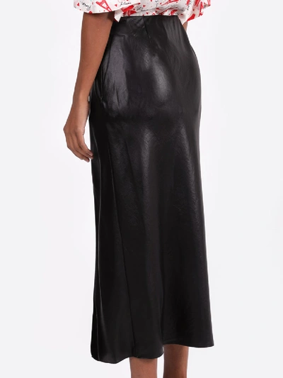 Shop Alexander Wang T High-waisted Midi Skirt Black