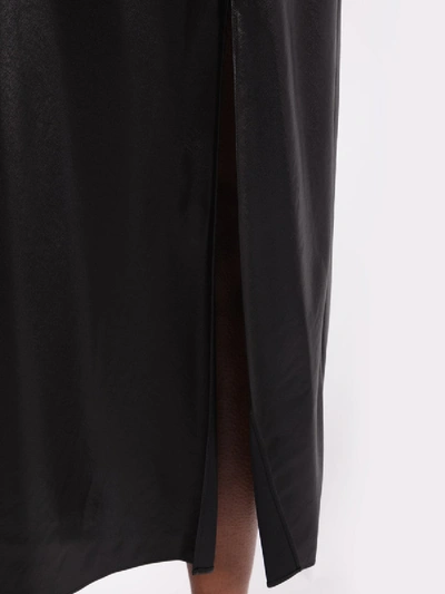 Shop Alexander Wang T High-waisted Midi Skirt Black