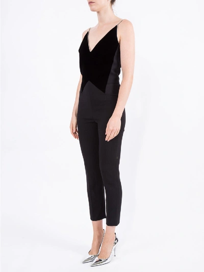 Shop Givenchy Velvet Panel Jumpsuit