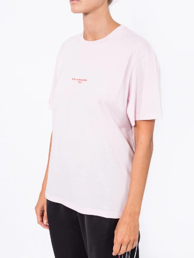 Shop Stella Mccartney 2001 Stamped Logo T-shirt Pink