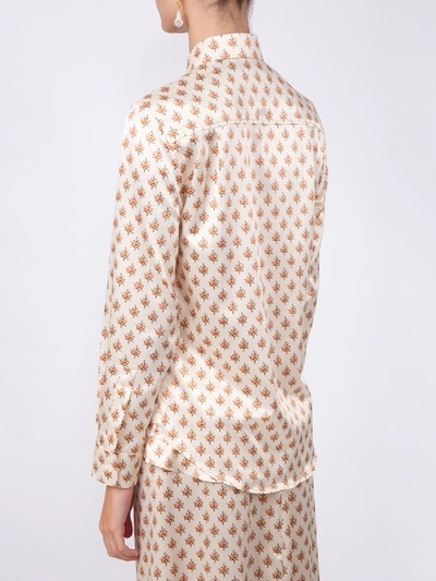 Shop Alexa Chung Cream Floral Shirt In Neutral