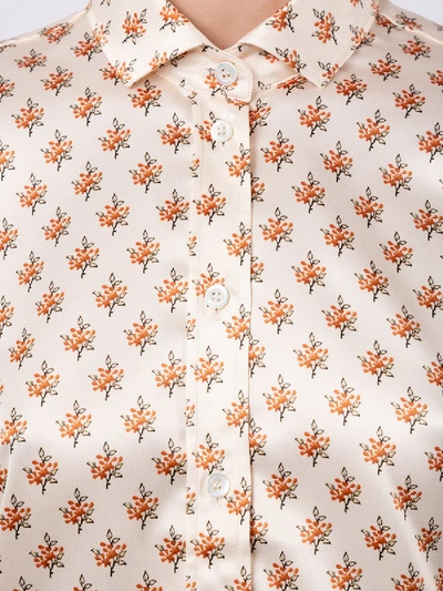 Shop Alexa Chung Cream Floral Shirt In Neutral