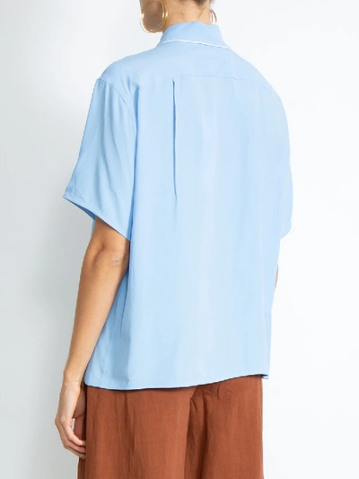 Shop Marni Pajama Shirt In Blue