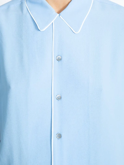 Shop Marni Pajama Shirt In Blue