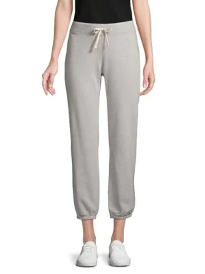 Shop James Perse Cotton-blend Pull-on Sweatpants In Heather Grey
