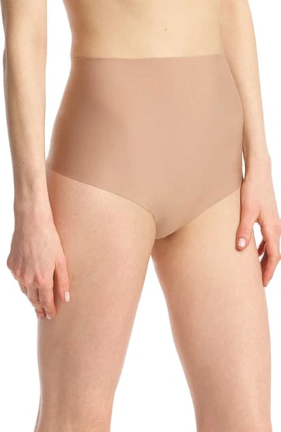 Shop Commando Butter Control Top Thong In Toffee