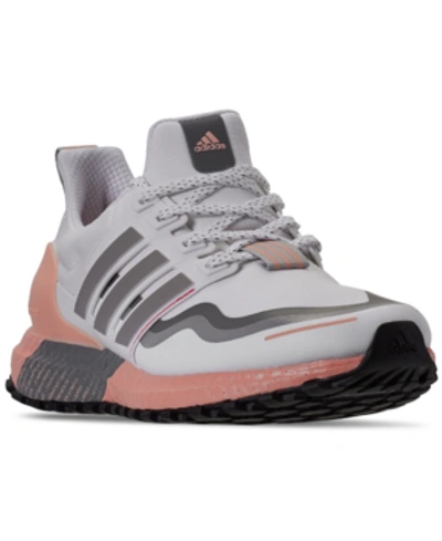 Shop Adidas Originals Adidas Women's Ultraboost Guard Running Sneakers From Finish Line In White/grey/pink