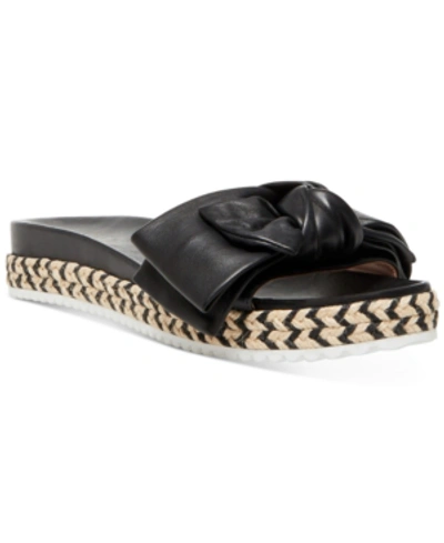 Shop Kate Spade Zora Flat Sandals In Black