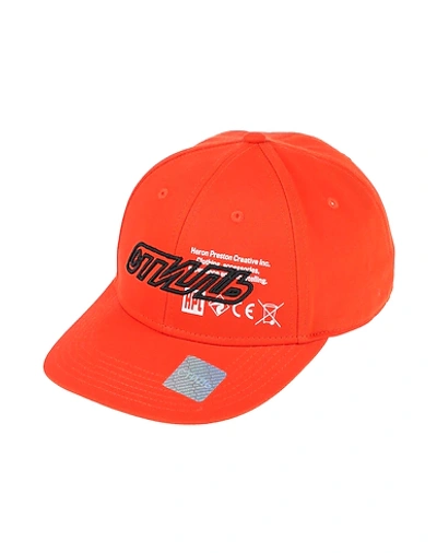 Shop Heron Preston Hat In Orange