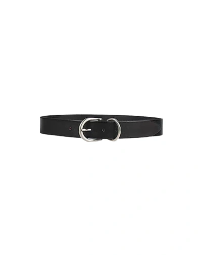 Shop Anderson's Leather Belt In Black