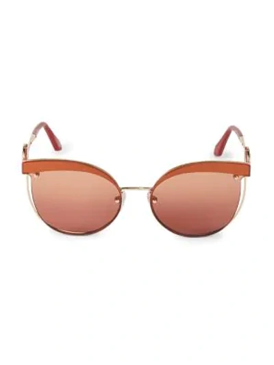 Shop Roberto Cavalli Women's 63mm Cat Eye Sunglasses In Brown