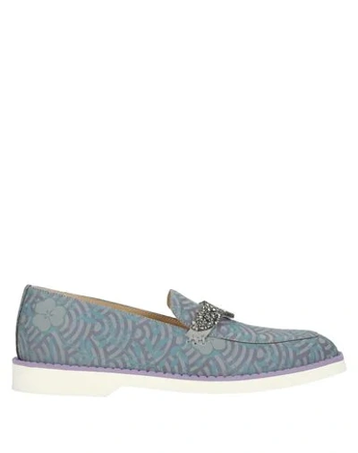 Shop Alberto Guardiani Loafers In Lilac