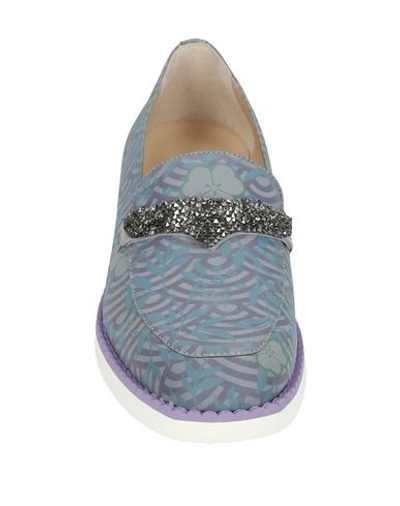 Shop Alberto Guardiani Loafers In Lilac