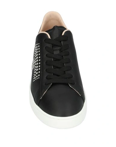 Shop Tod's Woman Sneakers Black Size 8 Leather
