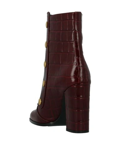 Shop Mulberry Ankle Boot In Maroon