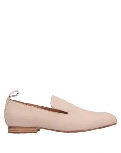 Shop Jil Sander Loafers In Pale Pink