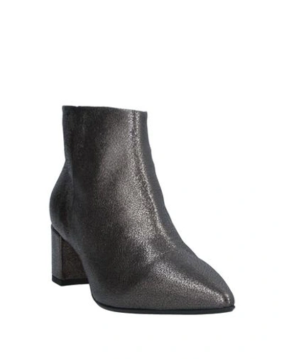 Shop Anna F Ankle Boots In Steel Grey