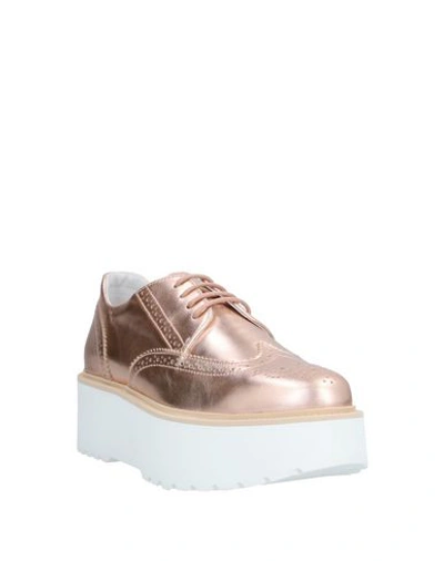 Hogan Lace-up Shoes In Orange