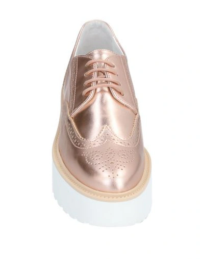 Hogan Lace-up Shoes In Orange