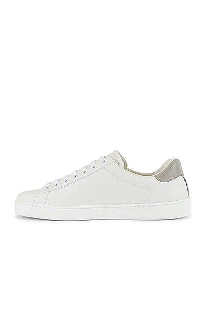 Shop Gucci New Ace Sneaker In White & Grey