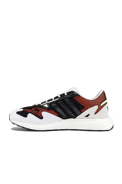 Shop Y-3 Rhisu Runner In Black & White & Yellow Tint