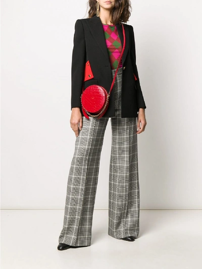 Shop Givenchy Eden Leather Round Bag In Red