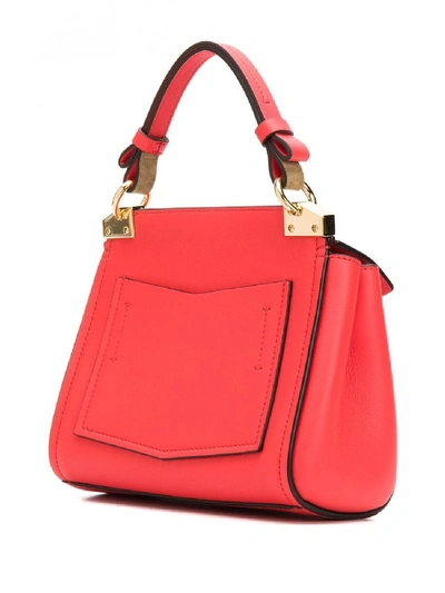 Shop Givenchy Mystic Leather Mini Bag In Red