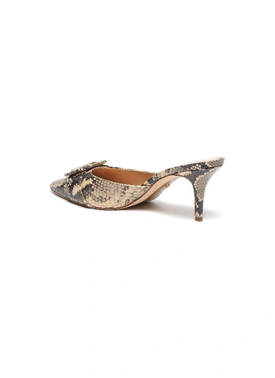 Shop Sam Edelman 'janessa' Buckle Snake Embossed Mules