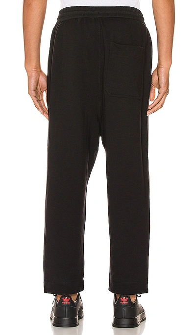 Shop Y-3 Terry Cropped Pants In Black