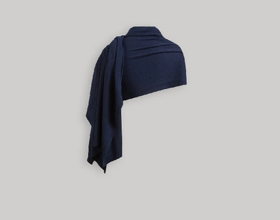 Shop Strathberry Cashmere Travel Wrap In Navy