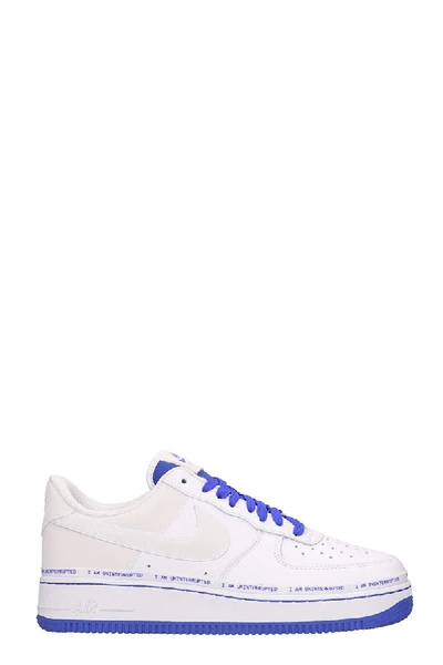 Shop Nike Air Force 1 07 Sneakers In White Leather