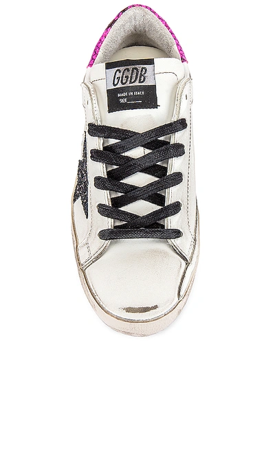 Shop Golden Goose Superstar Sneaker In White, Fuchsia Python & Glitter Star