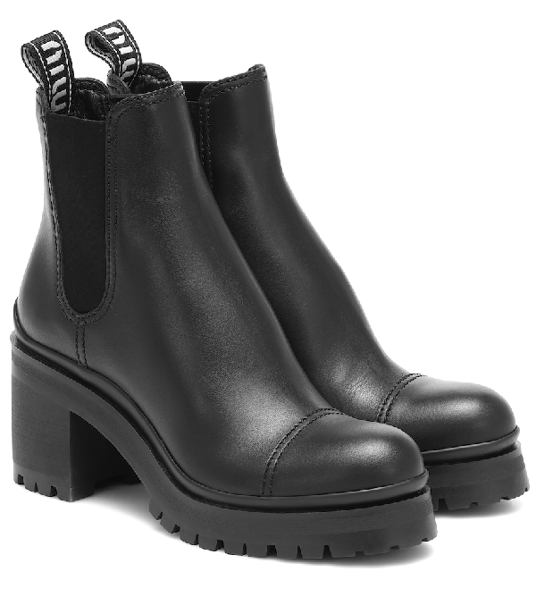 womens leather platform boots