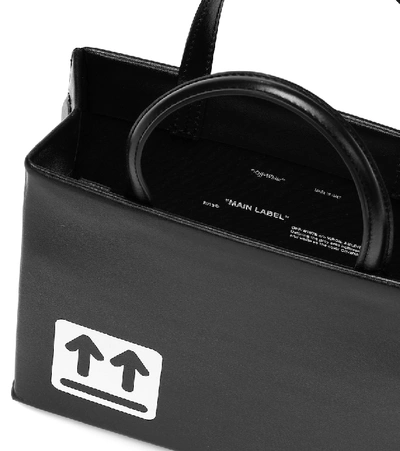 Shop Off-white Box Mini Leather Crossbody Bag