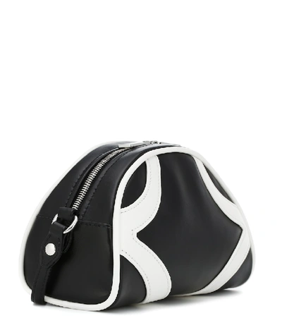 Shop Prada Bowling Leather Shoulder Bag In Black