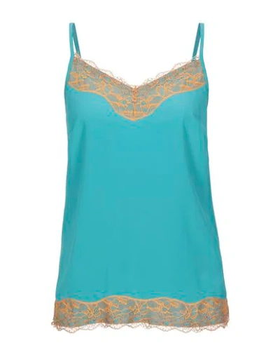 Shop Beatrice B Beatrice.b Tops In Turquoise