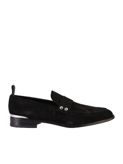 Shop Alexander Mcqueen Suede Loafers In Black