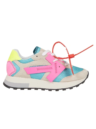 Shop Off-white Sneaker Hg Runner In White Fuchsia