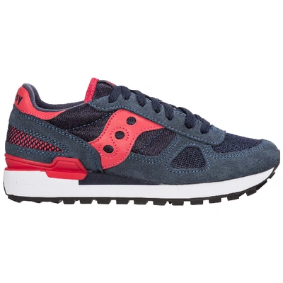 Shop Saucony Shadow O Sneakers In Navy / Pink