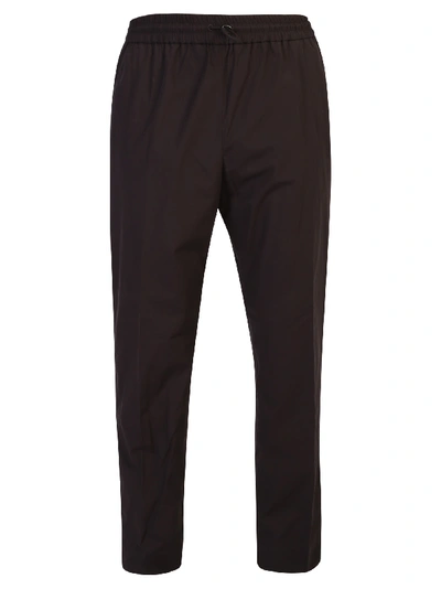 Shop Kenzo Embroidered Trousers In Black