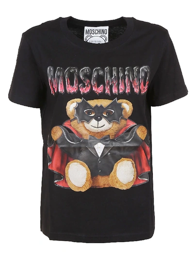 Shop Moschino T-shirt In Fantasy Black