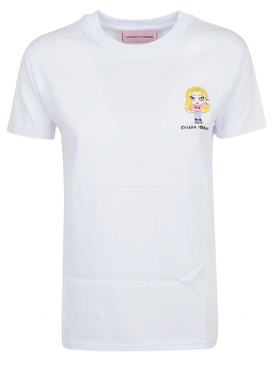 Shop Chiara Ferragni Tshirt Cf Mascotte In Bianco White